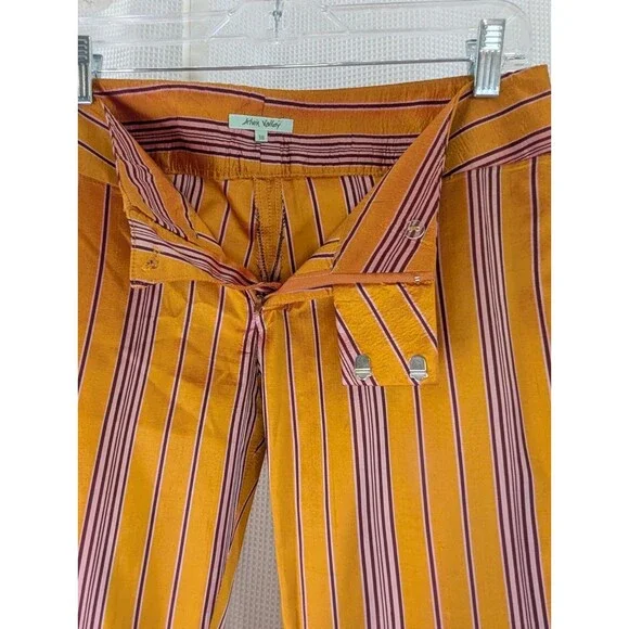 Alvin Valley Vintage 100% Silk Low Rise Wide Leg Flare Pants Size 4/26 (F05)